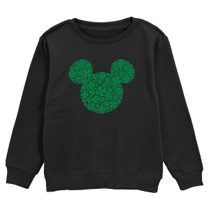 Boy's Mickey & Friends Clover Silhouette Sweatshirt - 1 of 2