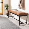 Chase Faux Leather Bench - BCH6204 - Safavieh - 3 of 4