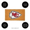 EvergreenNFLKansas City Chiefs Logo Natural Coir 28 x 16 Inches Indoor Outdoor Doormat - 4 of 4