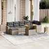 vidaXL Garden Sofa Set Grey, Dark Grey - 2 of 4