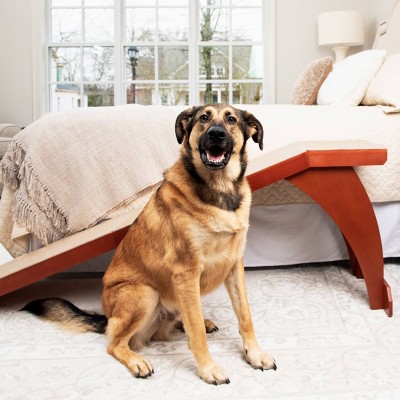 Cherry Wood Pet Ramp with Non-Slip Carpet