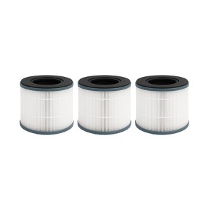 Nispira AP-T10 AP-T10FL 3-In-1 Activated Carbon True HEPA Filter Replacement For Homedics Air Purifier AP-T10-BK AP-T10-WT. 3 Packs - 1 of 4