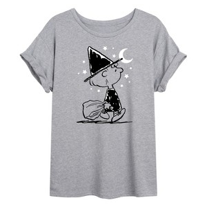 Women's - Peanuts - Sally Witch Oversized Graphic T-Shirt - 1 of 4