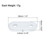 Unique Bargains Home Office Hotel Iron Tablecloth Curtain Weights White 25 Pcs - 2 of 4