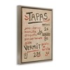 Stupell Industries Spanish Tapas Menu Black Framed Floater Canvas Wall Art - 3 of 4