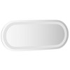 vidaXL LED Bathroom Wall-mounted Mirror with Oval Shape and Integrated Light - Water-Resistant, User-friendly with Convenient USB Interface - 3 of 4