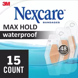 Nexcare Max Hold Waterproof Assorted Bandages - 15ct