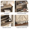 Shoe Cabinet with 2 Flip Drawers & Open Storage - 4 of 4