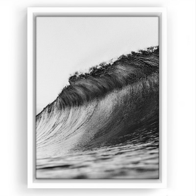 Americanflat - 8x12 Floating Canvas White - Ocean Wave By Gal Design ...