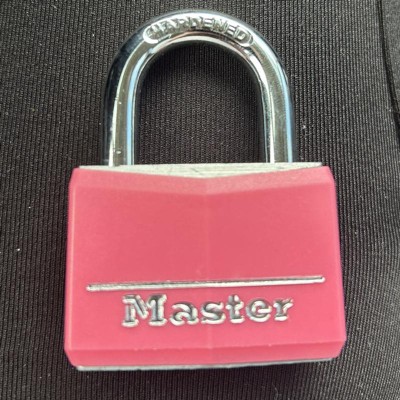 Master Lock 40mm Keyed Lock Pink