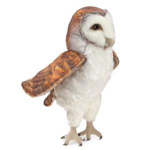 Folkmanis Puppets Barn Owl Hand Puppet - 3124 - 1 of 4
