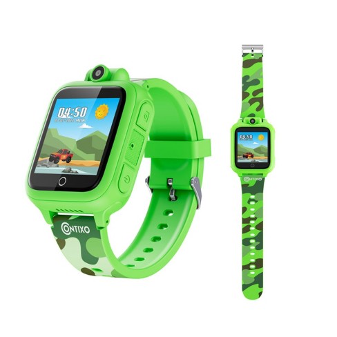 Contixo Kids Smart Watch Camera Hd Touch Screen 14 Educational Games Music Video Audio Ages 3 12 Boys Girls Toys Green Target