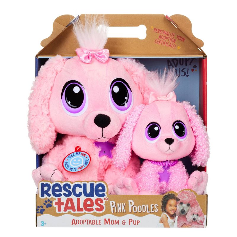 Rescue Tales Adoptable Mom &#38; Pup  - Pink Poodle, 5 of 6