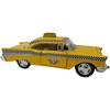 KiNSMART 1957 Chevy Bel Air Coupe Classic ?? Taxi Cab 5" 1:40 Scale Die Cast Metal Model Toy Car - 2 of 4