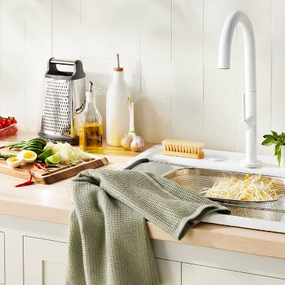 Waffle Kitchen Towel Sage Green - Figmint&#8482;_0