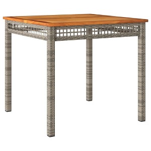vidaXL Garden Table Black and Brown - 1 of 4
