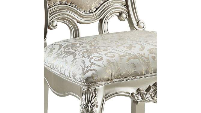 30&#34; Bently Dining Chair Fabric and Champagne Finish - Acme Furniture, 2 of 9, play video