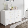 Acekool 6 Drawer Dresser, Modern Chest with Metal Handles, Wooden TV Stand & Storage Organizer for Bedroom, Living Room - 3 of 4