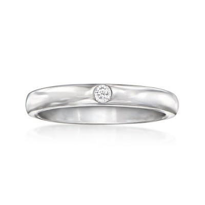 Pure Collection by Ross-Simons Sterling Silver Band With Diamond Accent