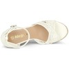 Allegra K Women's Ankle Strap Espadrille Wedge Heel Sandals - 4 of 4