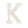 HomeRoots 16" White Distressed Wood Letter K Tabletop Sculpture - 4 of 4