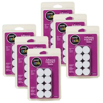 6pk 100 per Pack Adhesive Magnet Dots - Dowling Magnets