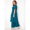 Catherines Women's Plus Size Tiered Chiffon Maxi Dress - 3 of 4