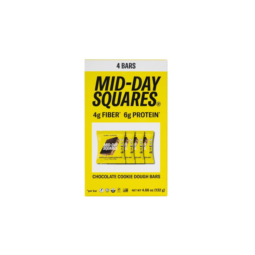 Mid-Day Squares Cookie Dough Functional Snack Bars - 4.66oz/4ct