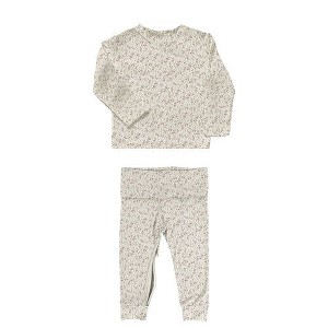 günamüna® Baby Bamboo Rayon with DIAPER-ZiPPER Two - Piece Footie Set - 1 of 4