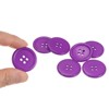 Unique Bargains Resin Craft Snap Round Flat 4-Hole Sewing Buttons 50 Pcs - 4 of 4