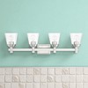Sunset Lighting Riella 4-Light  Vanity Clear Seeded Glass Bright Satin Nickel - 3 of 3
