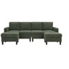 Racxily Upholstered Modular Sectional Soafa, Sectional Couches for Living Room, U-Shaped Sofa Couch with 2 Ottomans - 4 of 4
