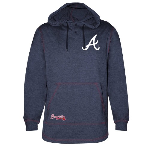 Mlb Atlanta Braves Men's Henley Hooded Jersey - Xl : Target