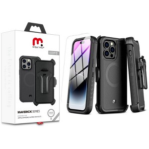 MyBat Pro Maverick Series MagSafe Case w/ Holster and Tempered Glass for Apple iPhone 14 Pro Max (6.7) - 1 of 4