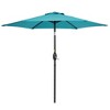 Sonkuki 7.5 ft Outdoor Patio Market Umbrella w/ Crank, Push Button Tilt,  UV-Resistant Canopy - 2 of 4