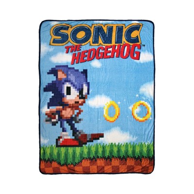 Just Funky Sonic The Hedgehog Classic 45 X 60 Inch Fleece Throw Blanket 