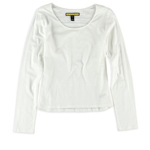 Aeropostale Womens Crochet Back LS Embellished T-Shirt - 1 of 1