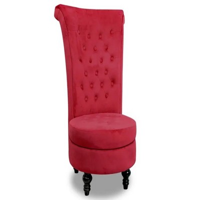 25.98"Upholstered Tufted Accent,Red