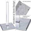 Elegant Acrylic Paper Towel Holder Countertop & Toilet Paper Stand Holder | Perfect as for Kitchen or Bathroom | Rolls up to 12.5‘’ High - 3 of 4