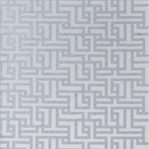 Zen Chalk White and Silver Geometric Paste the Wall Wallpaper - 1 of 4