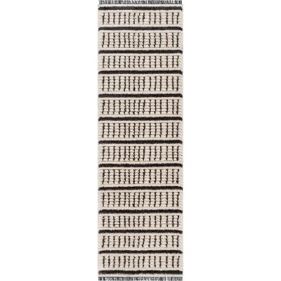 Well Woven Vihno Stripes Geometric Ivory Area Rug