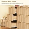 Usikey Fluted Dresser with 9 Drawers 63'' Wide Modern Dressers with Wood Chests of Drawers with Gold Handle & Natural Wood TV Dresser for Bedroom - 4 of 4