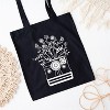 City Creek Prints Camera And Wildflowers Canvas Tote Bag - 15x16 - Black - 2 of 2
