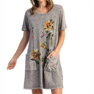 Women's Sun Date Mineral Washed Pocket Dress - Jess & Jane
