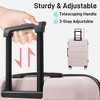 Kumasinova 20"24"28"Hardshell Luggage,3Pcs Durable ABS Spinner Suitcase with TSA Lock,Airline-Approved Checked Travel Suitcase Sets - 3 of 4