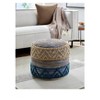 Mark & Day Obersiebenbrunn 16"H x 18"W x 18"D Bohemian/Global White Pouf - 2 of 4