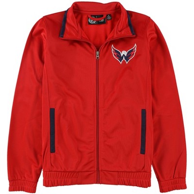 G-III Sports Womens Washington Capitals Track Jacket Sweatshirt