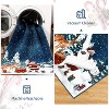 GustoWave Soft Non-Slip Washable Christmas Santa Claus Rugs, Xmas Holiday Decor, Blue - 4 of 4