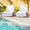 Arkwright Las Rayas Chaise Lounge Cover - (Pack of 2) 100% Cotton Terry Towel with Fitted Pocket, 30x85 - 3 of 4