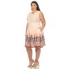 Plus Size Fit and Flare Knee Length Dress - 2 of 4